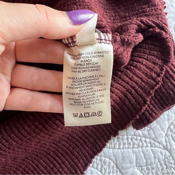 Free People - We The Free - OG Long Sleeve Tee - Cherry Cola - Picture 6 of 13